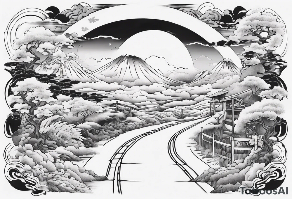 “I took another step, as I walk out the door on this endless road behind me” tattoo idea