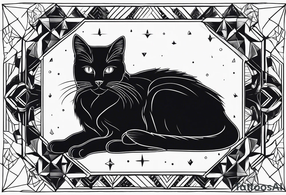 Black Cat tattoo idea