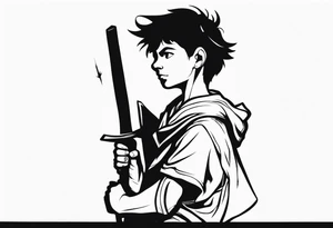 A shepherd boy who is fearful tattoo idea