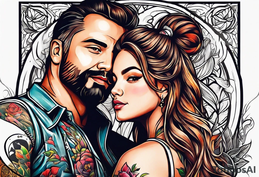 Daddy and daughter tattoo idea