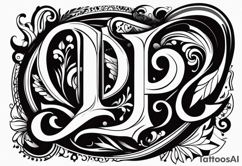 буква D tattoo idea