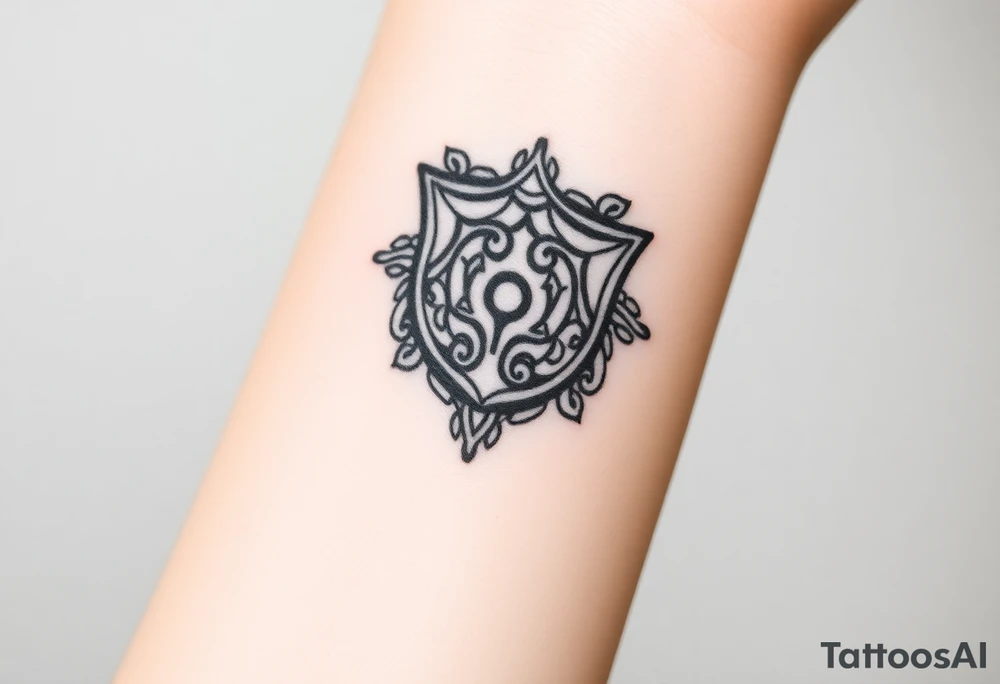 Māori neurodiversity shield tattoo idea