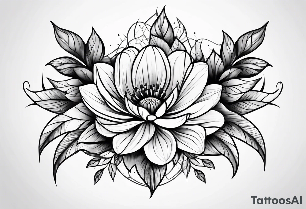 Flower tattoo idea