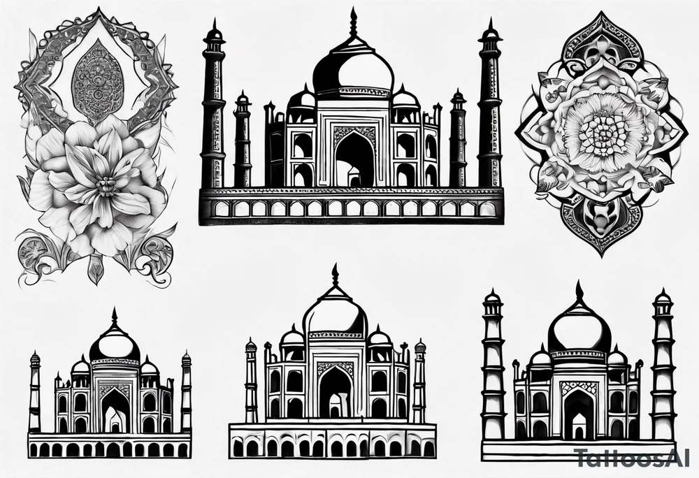 Taj Mahal tattoo idea