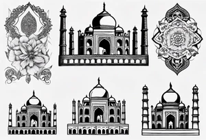 Taj Mahal tattoo idea