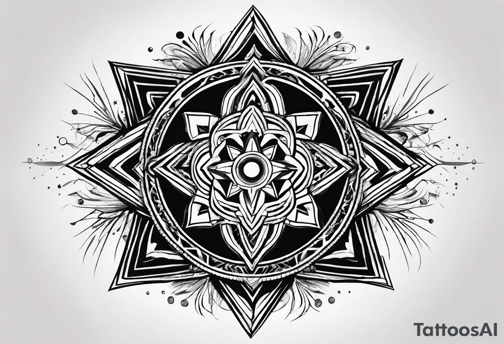 graphics, theme of stars tattoo idea