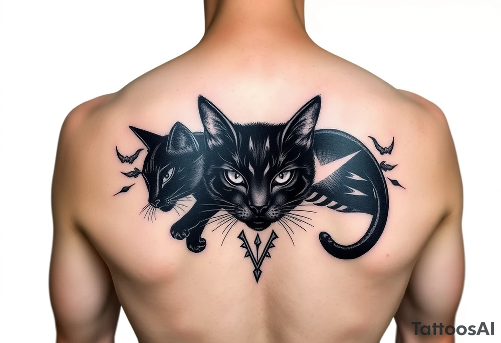 Black Cat tattoo idea