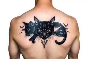 Black Cat tattoo idea