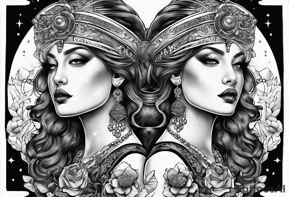 gemini twins tattoo idea