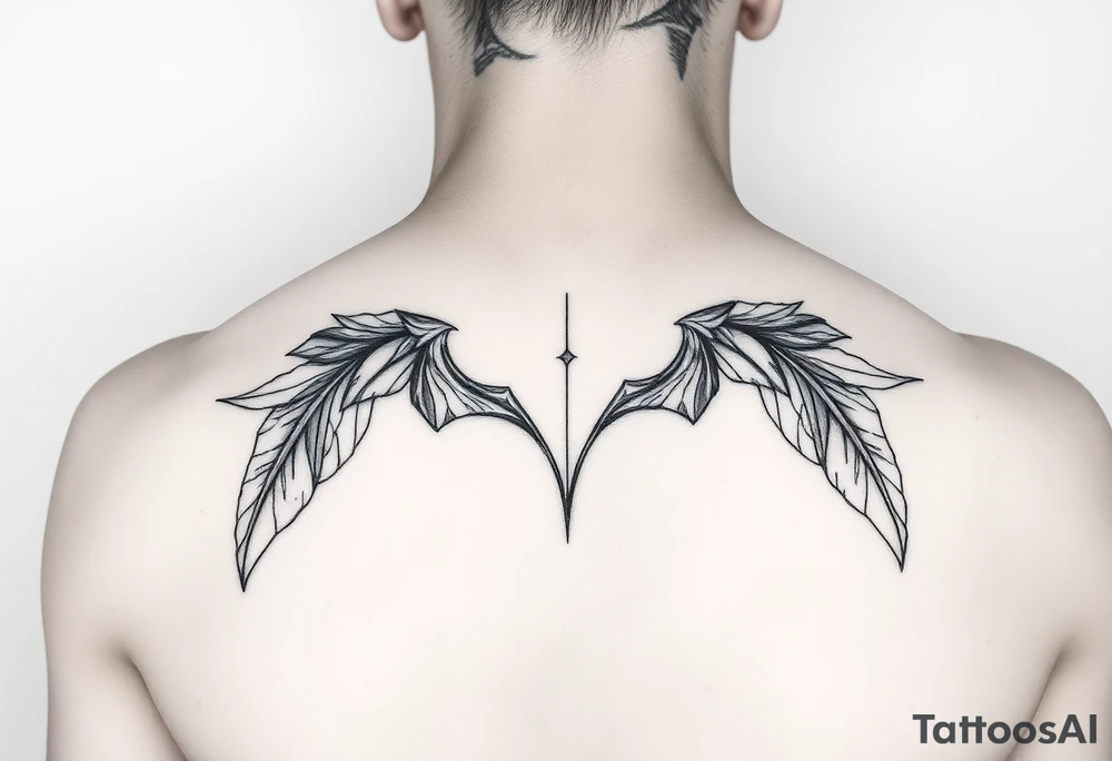 Simple minimalist feminine tattoo small line art on arm tattoo idea