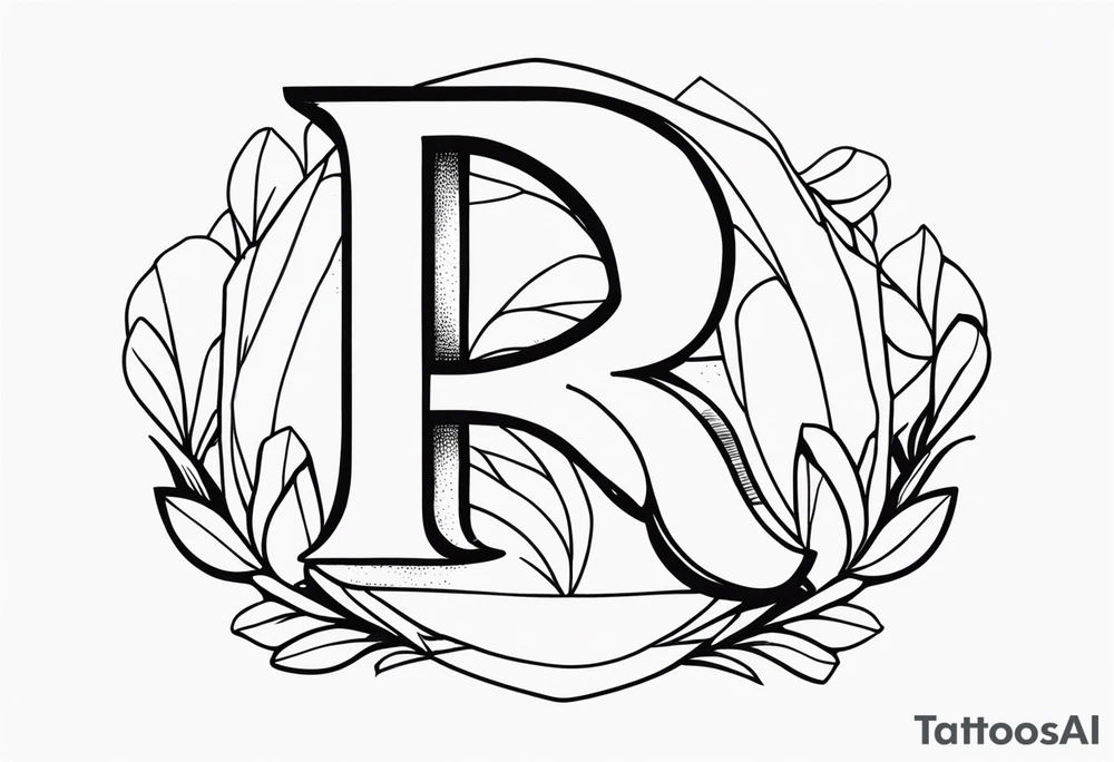 letter r tattoo idea