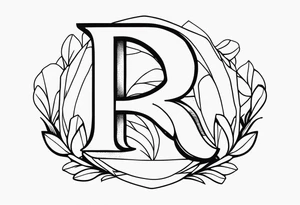 letter r tattoo idea