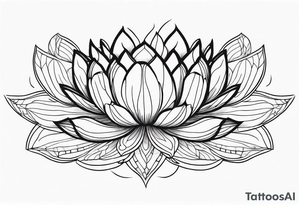 ggloating lotus flowers tattoo idea