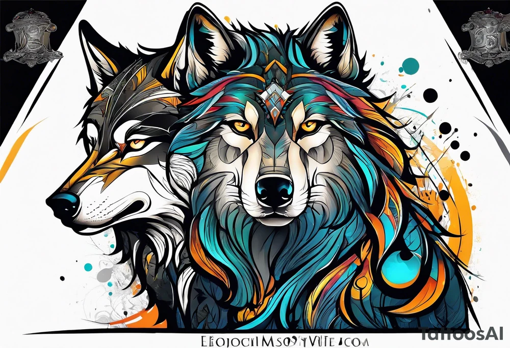 Lobo wolf for a male tattoo tattoo idea