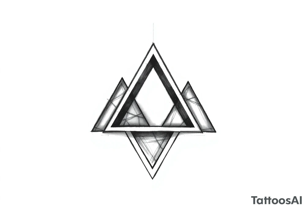 I want three triangles that overlap each other tattoo idea I want three triangles that overlap each other tattoo idea