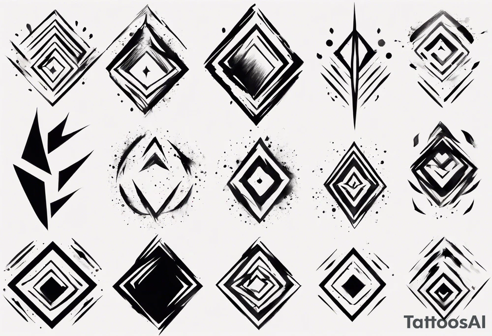 Brush stroke tattoo idea