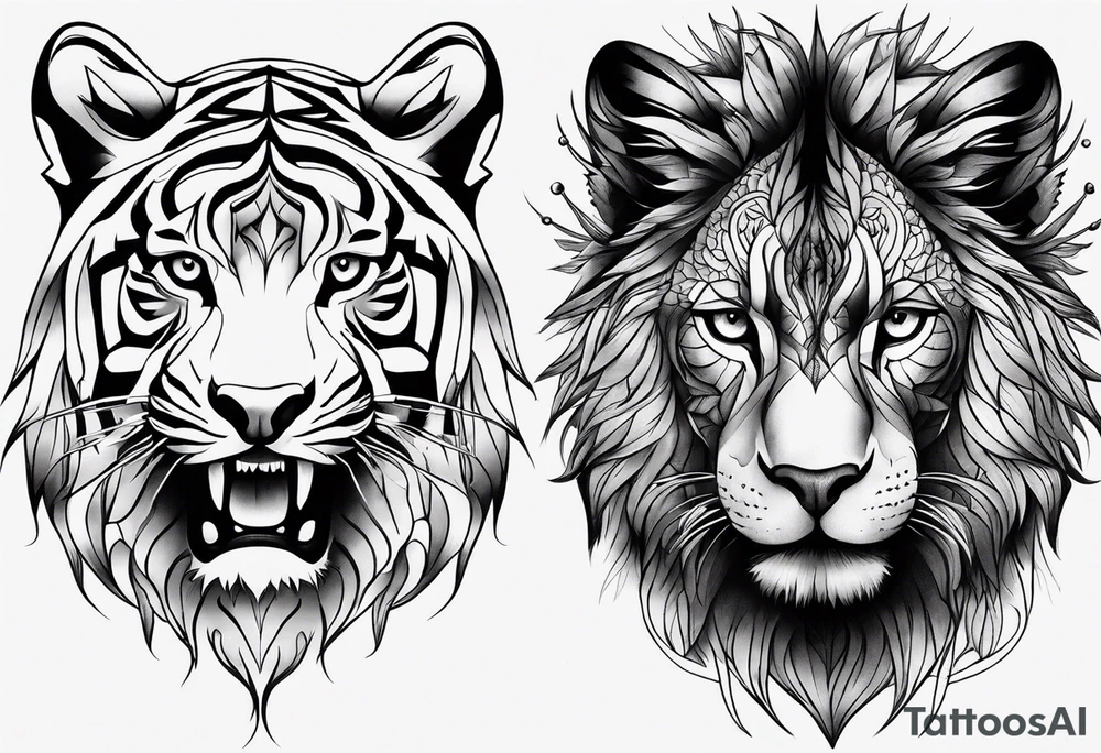 What animal symbolizes pain tattoo idea
