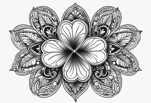 four-leaf clover tattoo idea