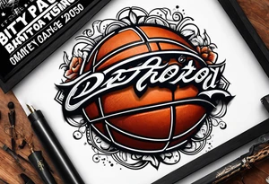 basketball ♍️ birth year 2005 birth place detroit tattoo idea