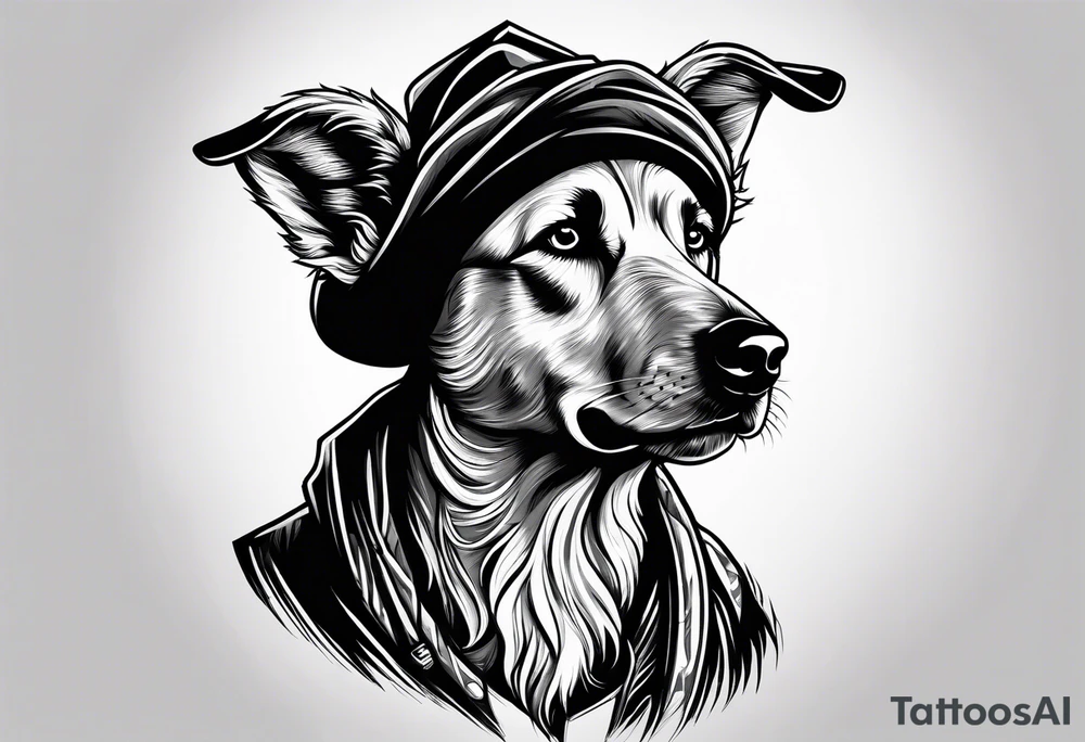 A shepherd who is fearful tattoo idea