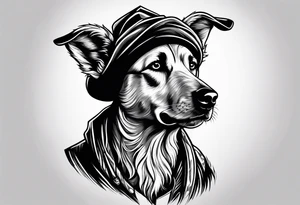 A shepherd who is fearful tattoo idea