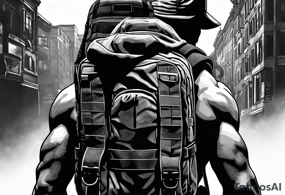 Rucking, brotherhood, shadows, fitness, GrowRuck tattoo idea