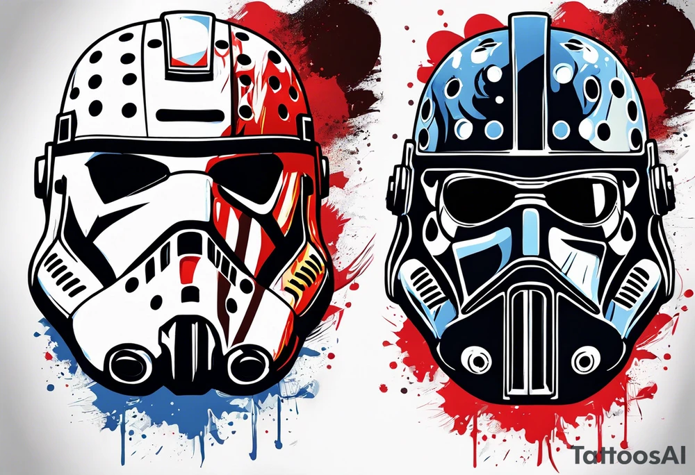 Friday the 13th Jason mask, Star Wars tattoo idea