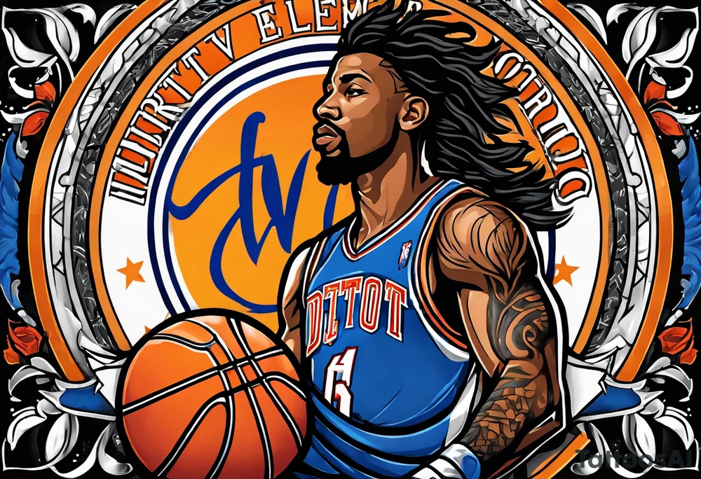 september virgo logo, birth year 2005, birth place detroit , basketball player tattoo idea