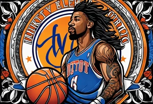september virgo logo, birth year 2005, birth place detroit , basketball player tattoo idea