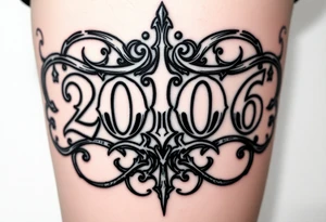 30 12 2006 in Roman numeraos gothic style for men tattoo idea