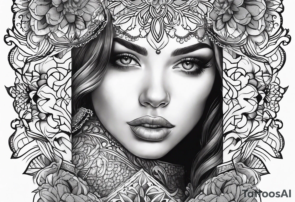Lace tattoo idea