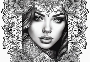 Lace tattoo idea