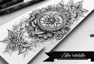 Kan je een tattoo sleeve onderarm maken met boogschieter sterrenbeeld, liefde en geluk tattoo idea