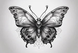 A butterfly that looks like a skull. tattoo idea