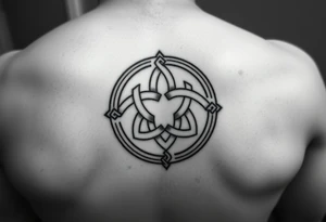 Celtic trinity knot with the circle. for placement on the inner arm tattoo idea
