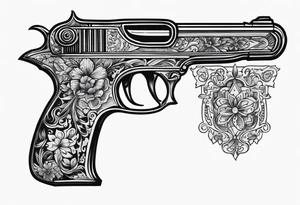 Flintlock pistol tattoo idea