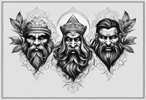 3 lost spirts floating in smoke hear no evil see no evil speak no evil tattoo idea