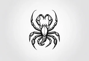 small cartoon scorpion tattoo idea
