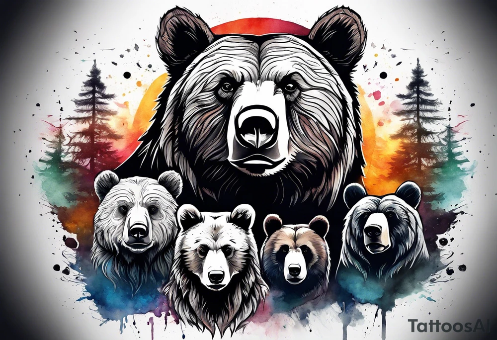 Bear Family tattoo idea