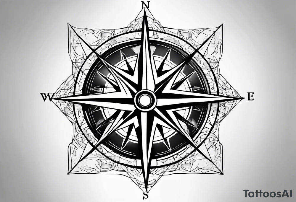 Compass rose, doctor, medical tattoo idea