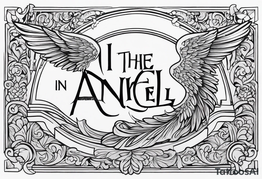 I saw the angel in the marble and carved until I set her free tattoo idea