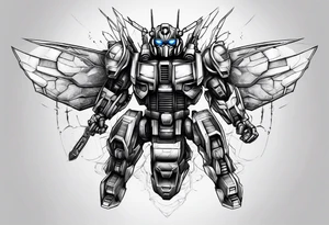 Bumblebee transformer tattoo idea