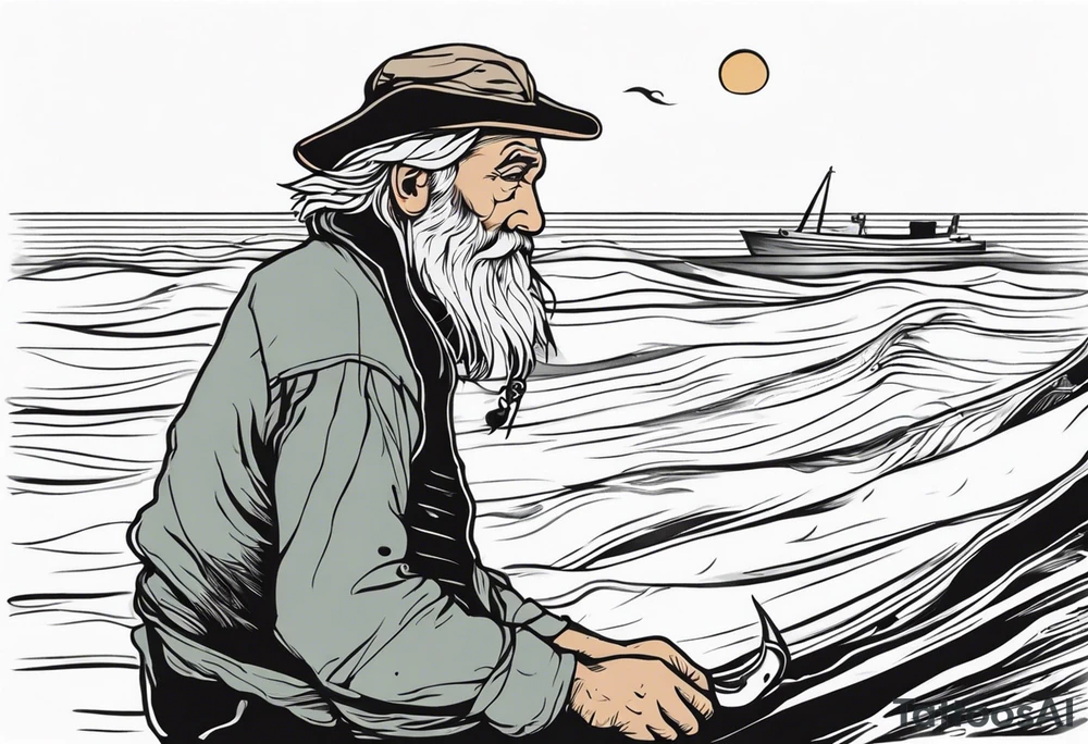 The Old Man and the Sea tattoo idea
