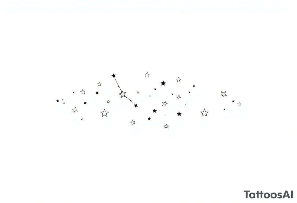 Constellations and star signs tattoo idea