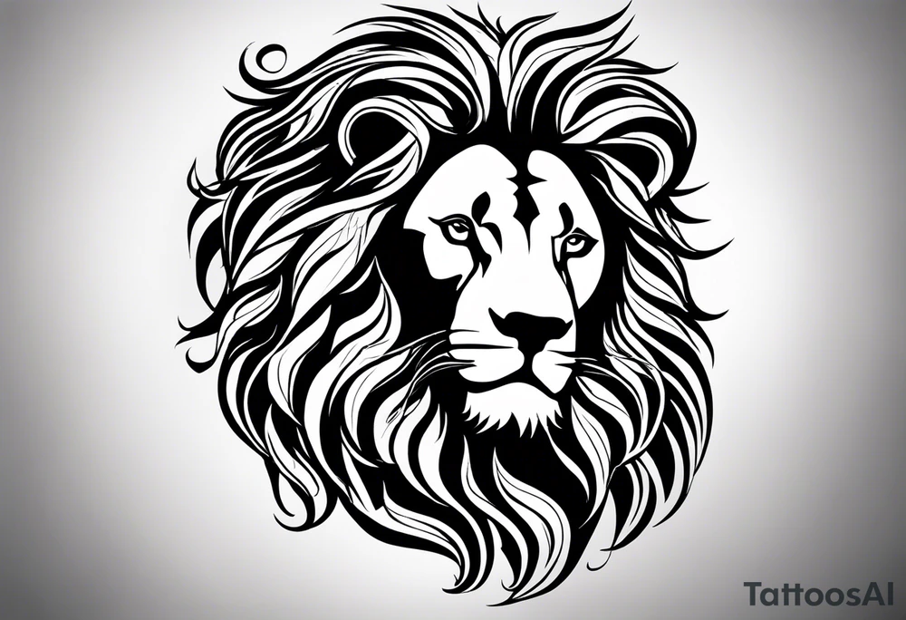 Lion silhouette  with the quote, "You would not have called to me unless I had been calling to you" tattoo idea