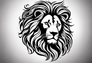 Lion silhouette  with the quote, "You would not have called to me unless I had been calling to you" tattoo idea