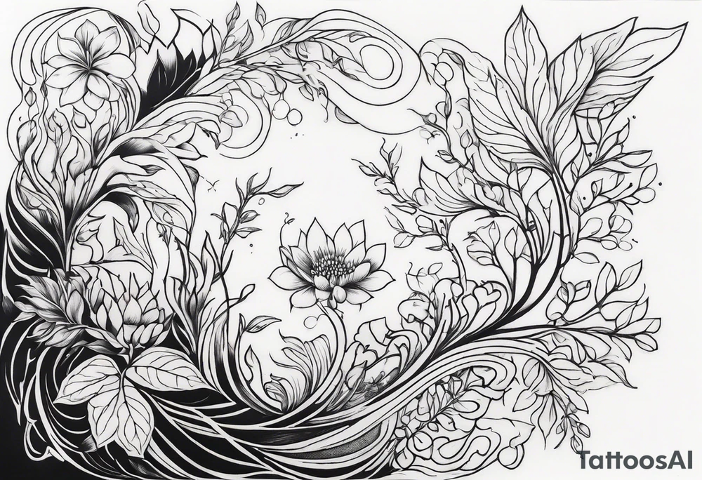 Body that grows plants out of it tattoo idea