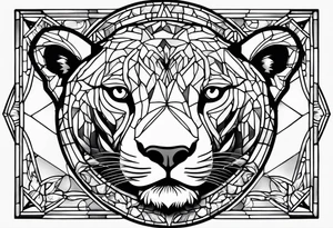 Cub stain glass tattoo idea