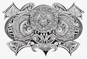Maori back and neck tattoo design tattoo idea