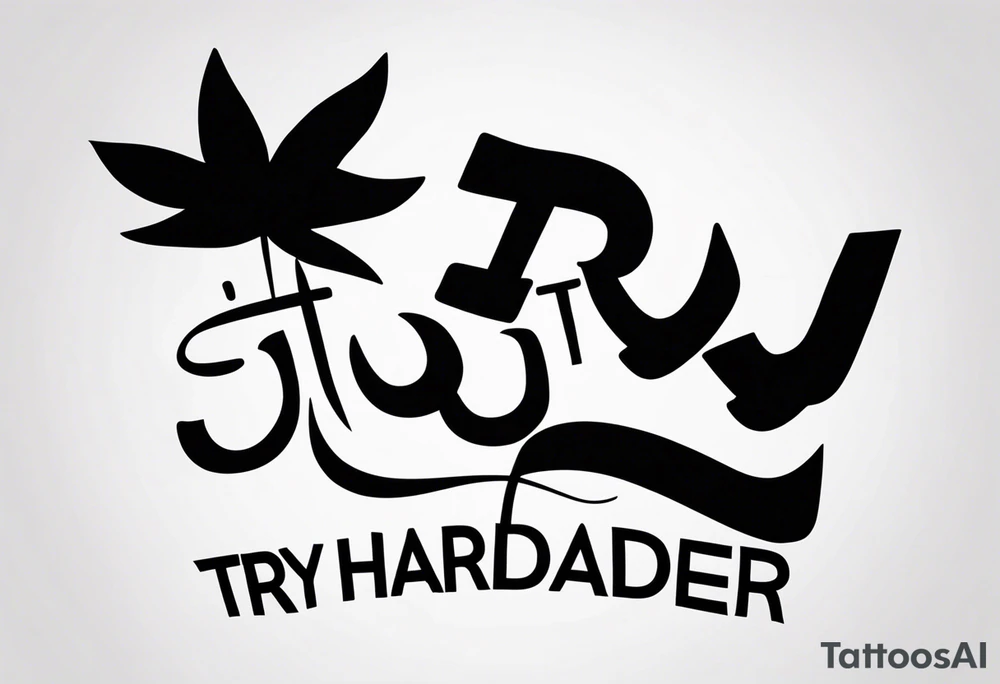 “Try harder” in another language  for a finger tattoo tattoo idea